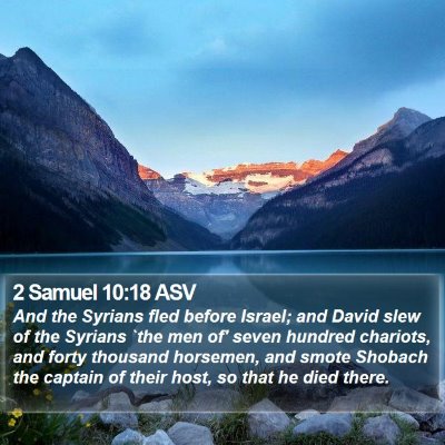 2 Samuel 10:18 ASV Bible Verse Image