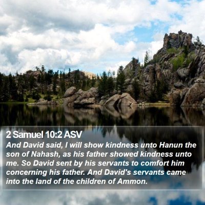 2 Samuel 10:2 ASV Bible Verse Image