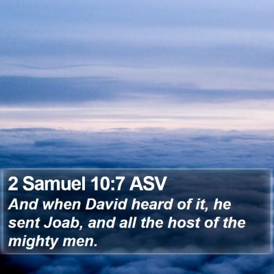 2 Samuel 10:7 ASV Bible Verse Image