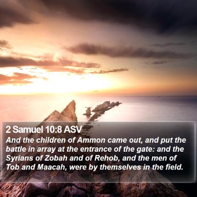 2 Samuel 10:8 ASV Bible Verse Image