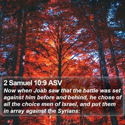 2 Samuel 10:9 ASV Bible Verse Image