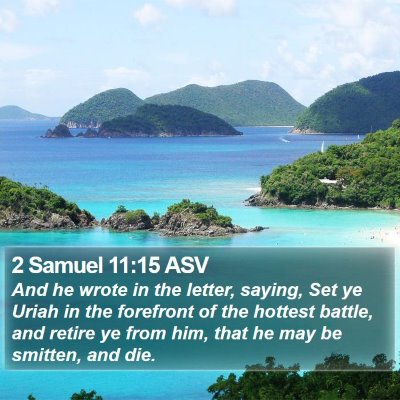 2 Samuel 11:15 ASV Bible Verse Image