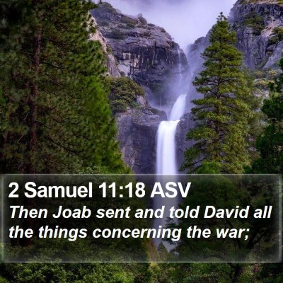 2 Samuel 11:18 ASV Bible Verse Image