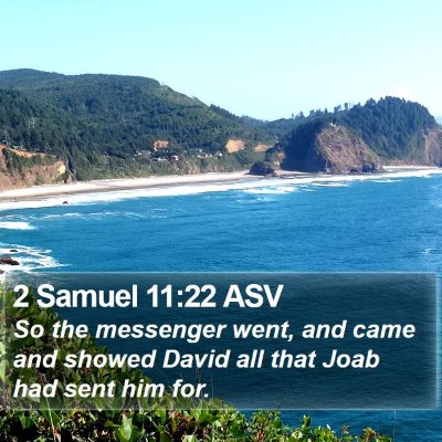 2 Samuel 11:22 ASV Bible Verse Image