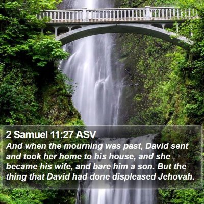 2 Samuel 11:27 ASV Bible Verse Image