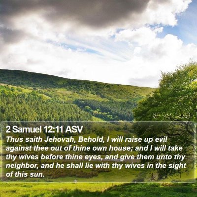 2 Samuel 12:11 ASV Bible Verse Image