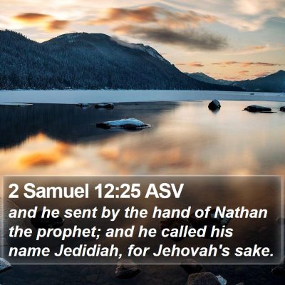 2 Samuel 12:25 ASV Bible Verse Image