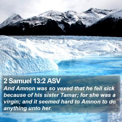 2 Samuel 13:2 ASV Bible Verse Image