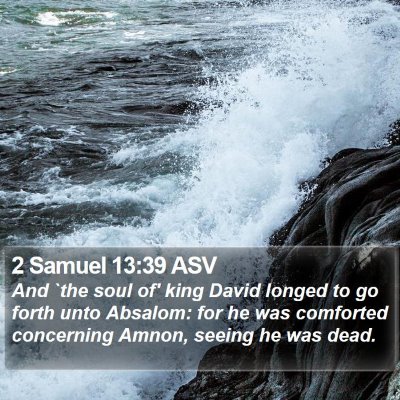 2 Samuel 13:39 ASV Bible Verse Image