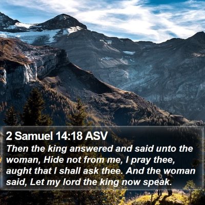 2 Samuel 14:18 ASV Bible Verse Image