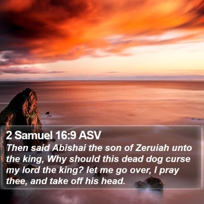 2 Samuel 16:9 ASV Bible Verse Image