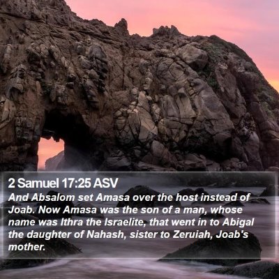 2 Samuel 17:25 ASV Bible Verse Image