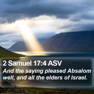 2 Samuel 17:4 ASV Bible Verse Image