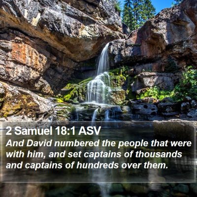 2 Samuel 18:1 ASV Bible Verse Image