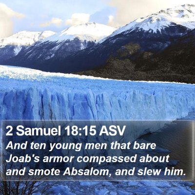 2 Samuel 18:15 ASV Bible Verse Image