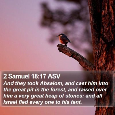 2 Samuel 18:17 ASV Bible Verse Image