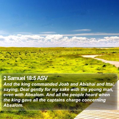2 Samuel 18:5 ASV Bible Verse Image