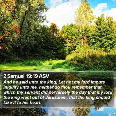 2 Samuel 19:19 ASV Bible Verse Image