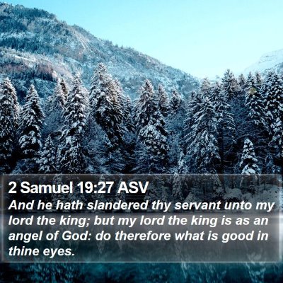 2 Samuel 19:27 ASV Bible Verse Image
