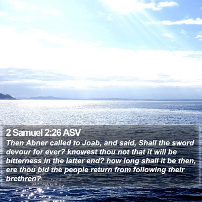 2 Samuel 2:26 ASV Bible Verse Image