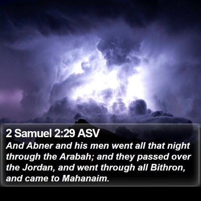 2 Samuel 2:29 ASV Bible Verse Image