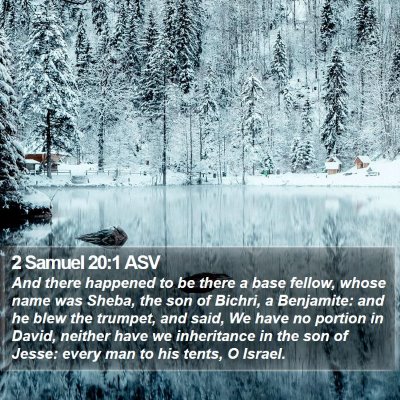 2 Samuel 20:1 ASV Bible Verse Image