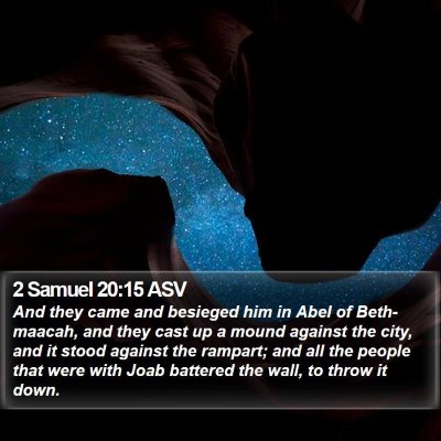 2 Samuel 20:15 ASV Bible Verse Image