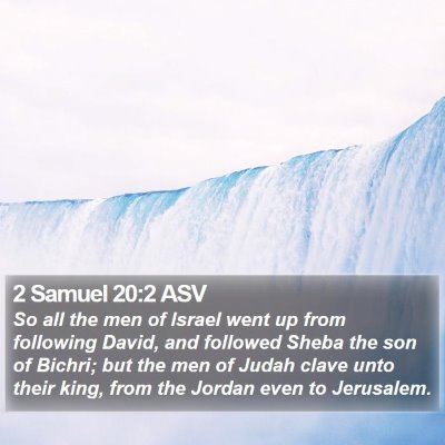 2 Samuel 20:2 ASV Bible Verse Image