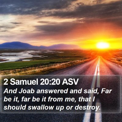 2 Samuel 20:20 ASV Bible Verse Image