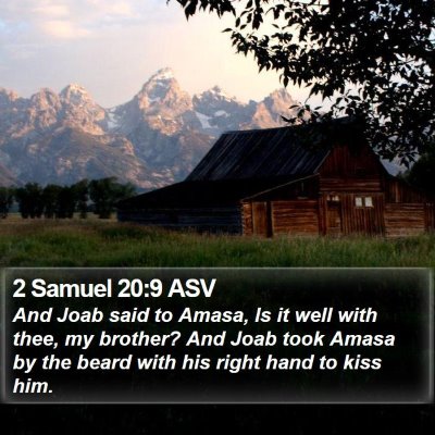 2 Samuel 20:9 ASV Bible Verse Image