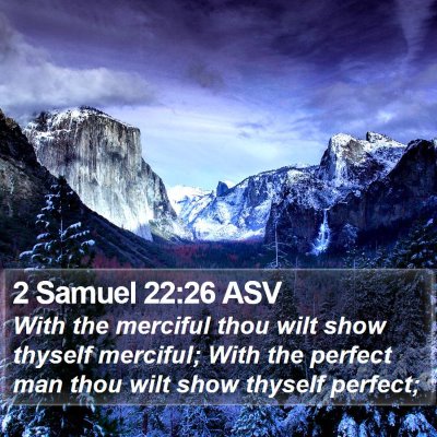 2 Samuel 22:26 ASV Bible Verse Image