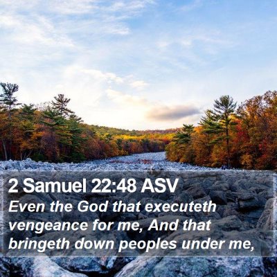 2 Samuel 22:48 ASV Bible Verse Image