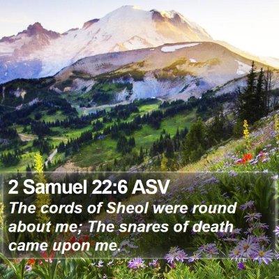 2 Samuel 22:6 ASV Bible Verse Image