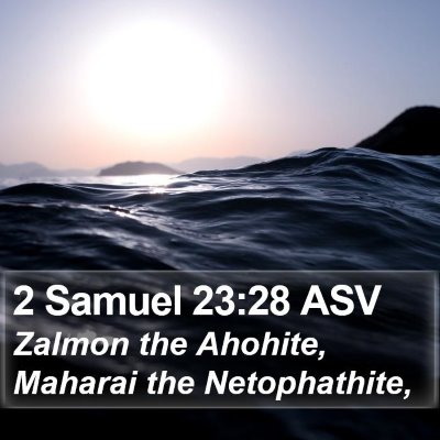 2 Samuel 23:28 ASV Bible Verse Image