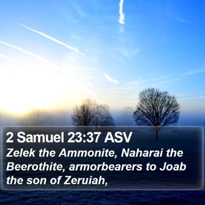 2 Samuel 23:37 ASV Bible Verse Image