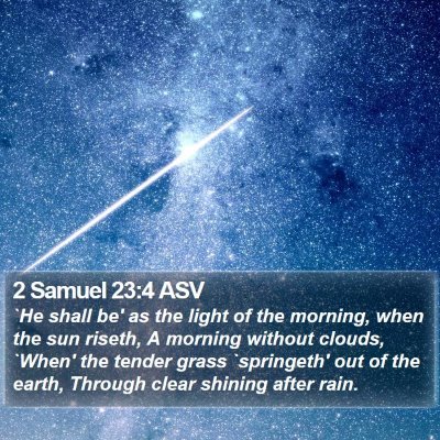 2 Samuel 23:4 ASV Bible Verse Image