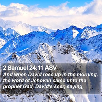 2 Samuel 24:11 ASV Bible Verse Image