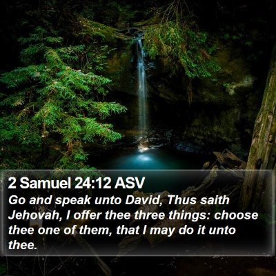 2 Samuel 24:12 ASV Bible Verse Image