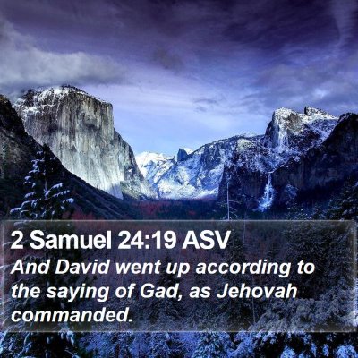 2 Samuel 24:19 ASV Bible Verse Image