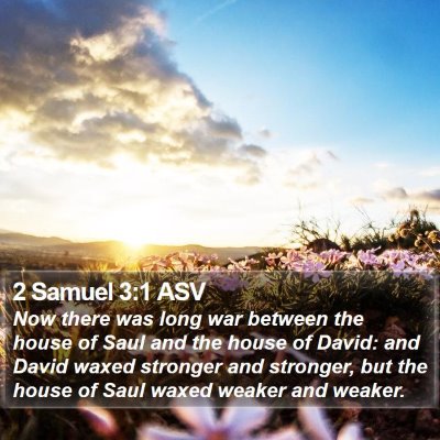 2 Samuel 3:1 ASV Bible Verse Image