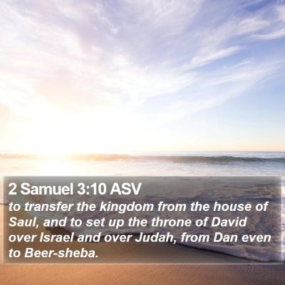 2 Samuel 3:10 ASV Bible Verse Image