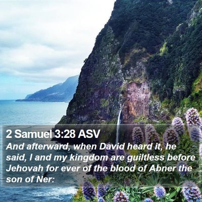2 Samuel 3:28 ASV Bible Verse Image