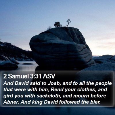 2 Samuel 3:31 ASV Bible Verse Image