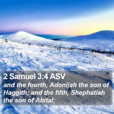 2 Samuel 3:4 ASV Bible Verse Image