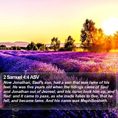2 Samuel 4:4 ASV Bible Verse Image