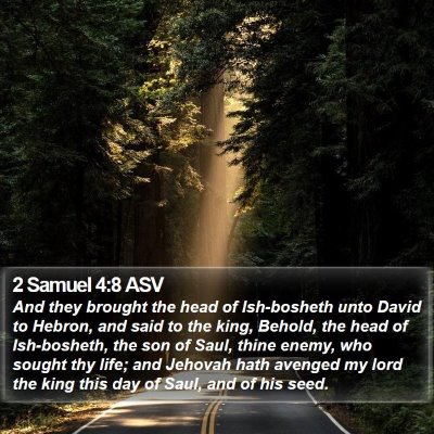 2 Samuel 4:8 ASV Bible Verse Image