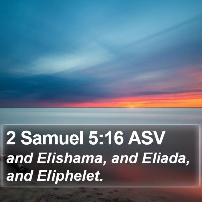 2 Samuel 5:16 ASV Bible Verse Image