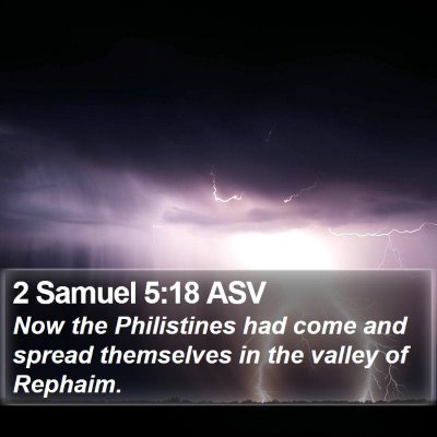 2 Samuel 5:18 ASV Bible Verse Image