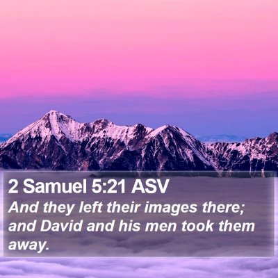 2 Samuel 5:21 ASV Bible Verse Image