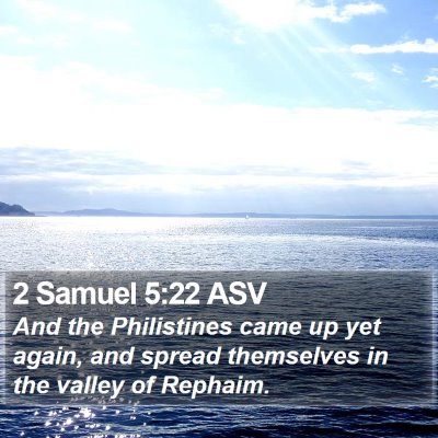 2 Samuel 5:22 ASV Bible Verse Image